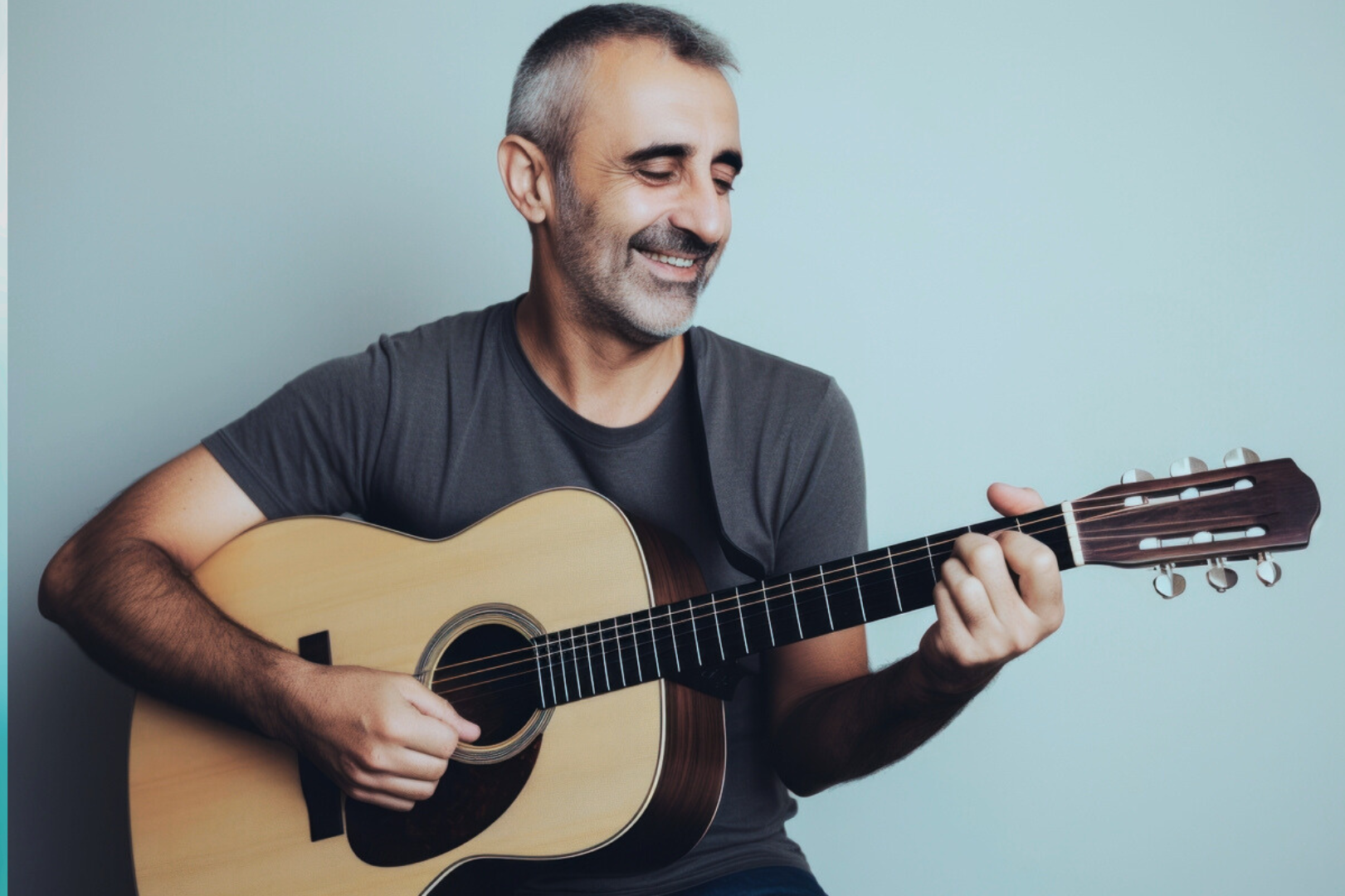 Clase de guitarra en grupo