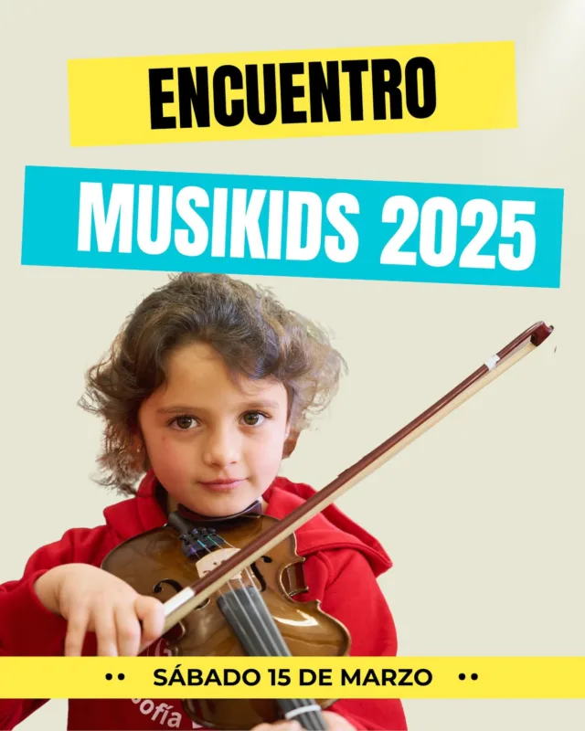 🎶 No te pierdas el evento musical del año! 🎶
Encuentro Musikids 2025

📍Para niños desde 7 a 18 años
📍Con formación musical instrumental en violín, viola, violonchelo, flauta travesera, clarinete, saxofón, percusión, guitarra u otros instrumentos de la orquesta.
📍Y que quieran pasar un día muy divertido compartiendo mucha música:
gymkana musical, ensayos parciales por instrumentos, ensayos grupales, ensayo general y concierto final al que pueden asistir familiares.

¿ Te apuntas ?
👉🏻 Más info en la Bio

#musikids #encuentromusicalniños #encuentromusicaladolescentes #musicaparaniños #orquestainfantilmadrid #orquestajovenesmadrid