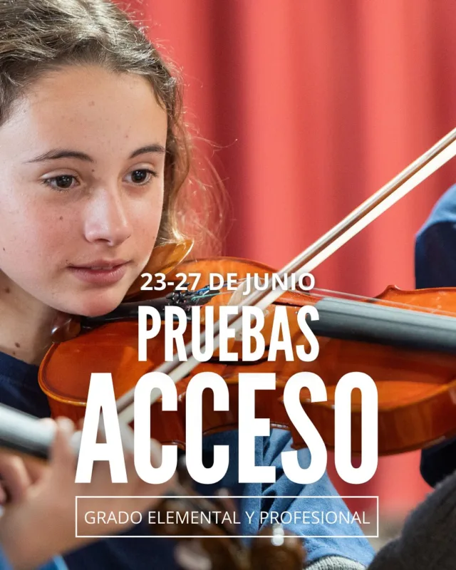 👉 Abierto el plazo de inscripción para realizar las Pruebas de Acceso a Grado Elemental y
Profesional de Música

📆 Fecha de las pruebas: del 23 al 27 de junio

📍Plazo de inscripción: hasta el 15 de junio

👉 Si necesitas ayuda para preparar las pruebas, contactanos sin compromiso

🎶 ¡Haz realidad tu sueño de estudiar música! 🎶

👉 Link en la BIO

#tempomusical #conservatoriodemusica
#conservatoriodemusicaprivado
#conservatoriodemusicamadrid
#gradoelementalmúsica #gradoprofesionalmúsica
#pruebasaccesoconservatorio